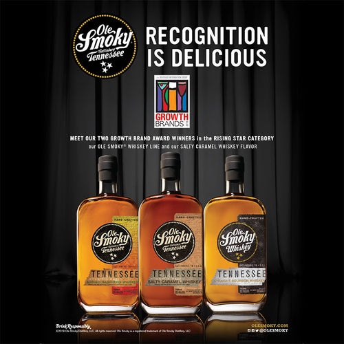 OLE SMOKY DISTILLERY RECEIVES TWO GROWTH BRAND AWARDS