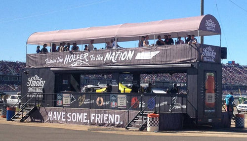 OLE SMOKY MOONSHINE REVS UP THE ENGINE OF THE MOBILE HOLLER FOR THE ROLEX 24 AT DAYTONA