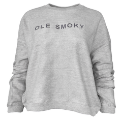 CORDED L/S TEE - GREY