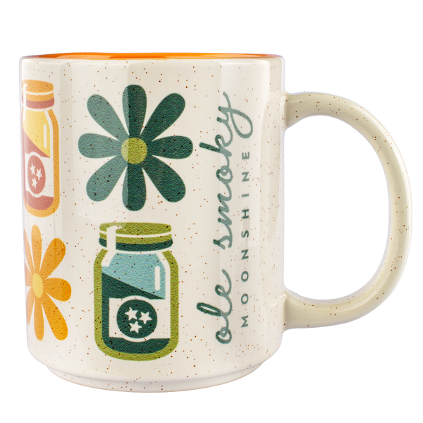 BOOZE AND BLOOMS MUG - ORANGE, view 1
