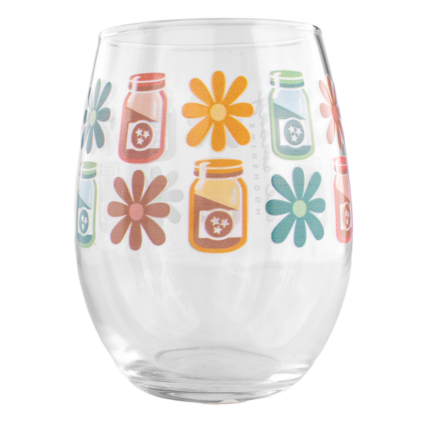 BOOZE AND BLOOMS STEMLESS WINE GLASS, view 2