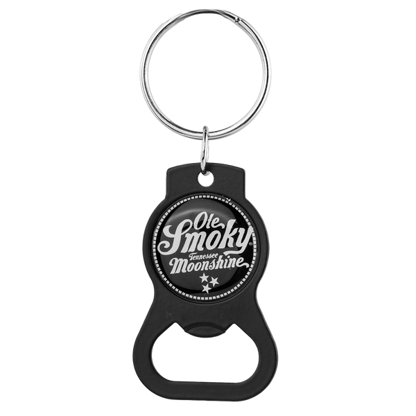 BOTTLE OPENER KEYCHAIN - BLACK, view 1