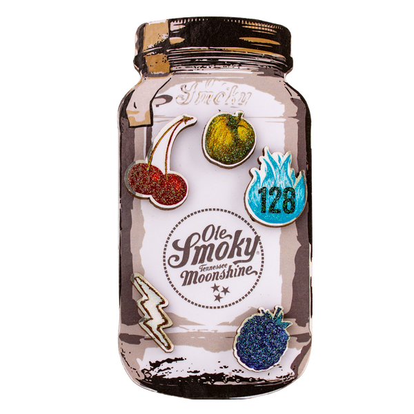 JAR W/RAISED FLAVOR ICONS MAGNET, view 1