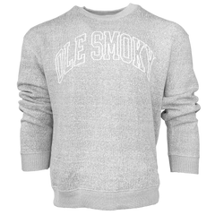 ARCH TEXT CREWNECK - HEATHER GREY