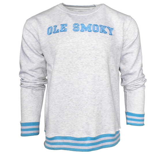VARSITY STRIPE FLEECE CREWNECK