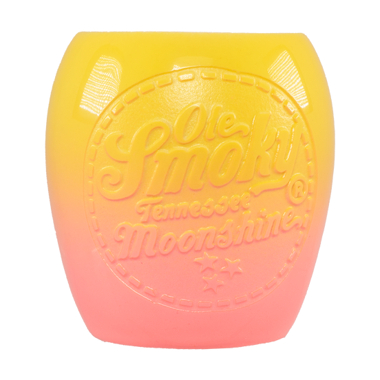 Yellow & Pink OMBRE DEEP ETCH SHOT GLASS