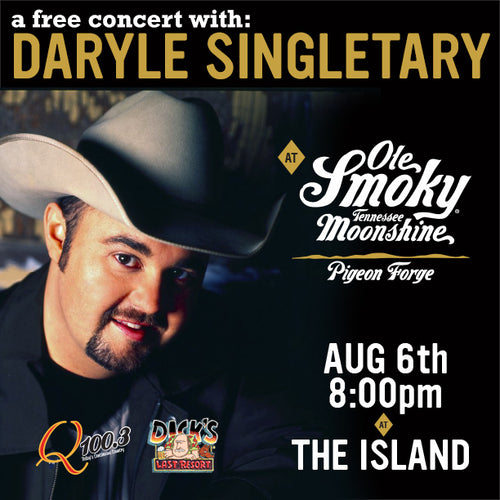 FREE CONCERT WITH DARYLE SINGLETARY ON AUGUST 6TH! 