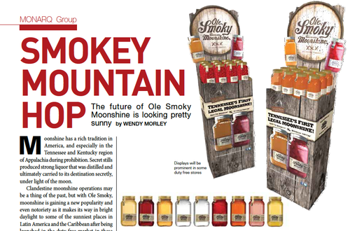 Ole Smoky Featured in the Caribbean Issue of Americas Duty Free Magazine 