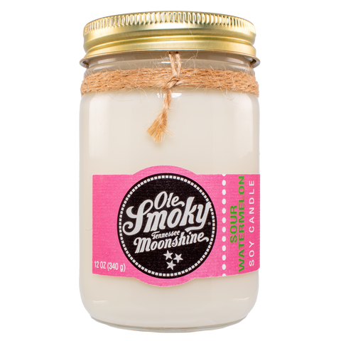 12oz MASON JAR CANDLE - SOUR WATERMELON