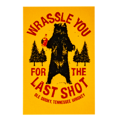 BEAR WRASSLIN DECAL