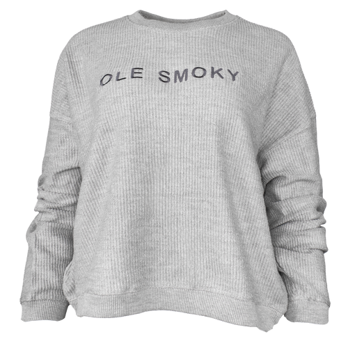 CORDED L/S TEE - GREY