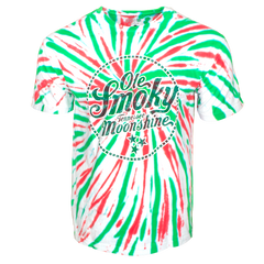 CANDY CANE TIGER TIE DYE TEE