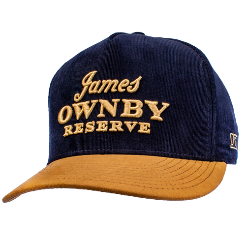 JOR CORDUROY HAT - NAVY/BROWN