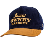 JOR CORDUROY HAT - NAVY/BROWN