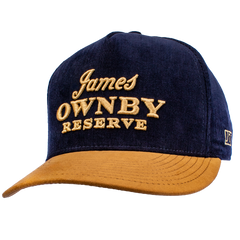 JOR CORDUROY HAT - NAVY/BROWN