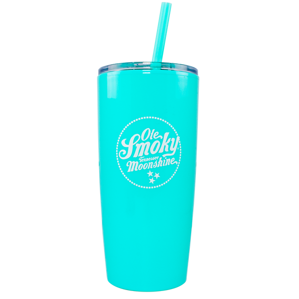 20OZ OMEGA TUMBLER W/STRAW - SEAFOAM