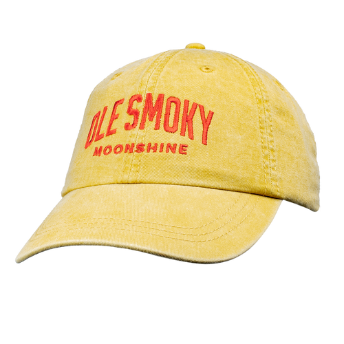 ARCH TEXT DAD HAT - MUSTARD