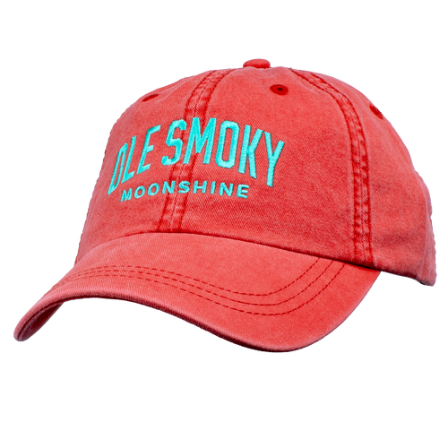 ARCH TEXT DAD HAT - RED