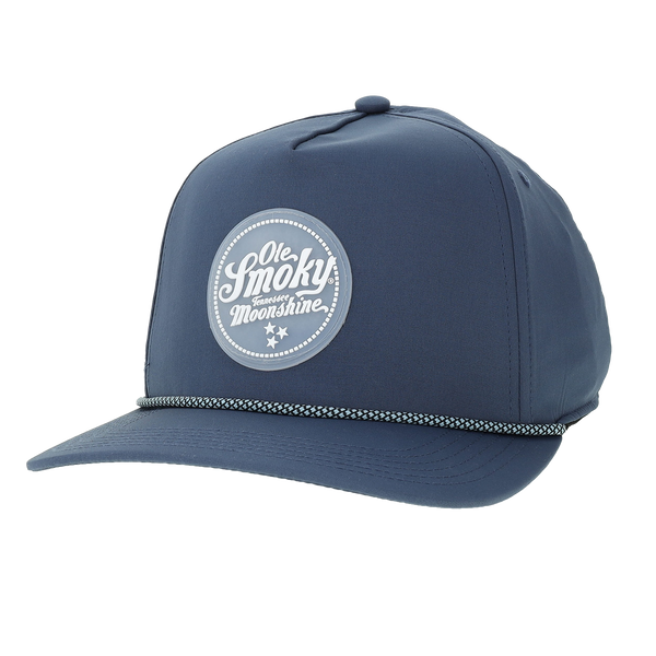 CLEAR PATCH ROPE CADDY HAT - SEA BLUE