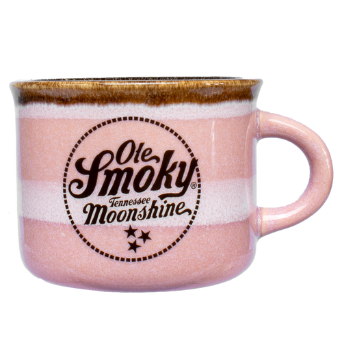 GLAZED MINI MUG - PINK/BROWN