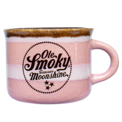 GLAZED MINI MUG - PINK/BROWN