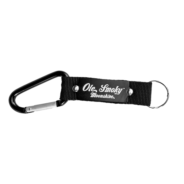 LASER ETCHED CARABINER KEYCHAIN - BLACK 1 of 1