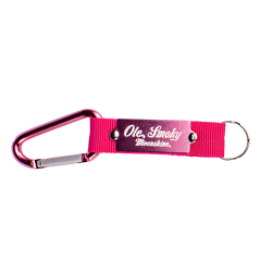 LASER ETCHED CARABINER KEYCHAIN - PINK