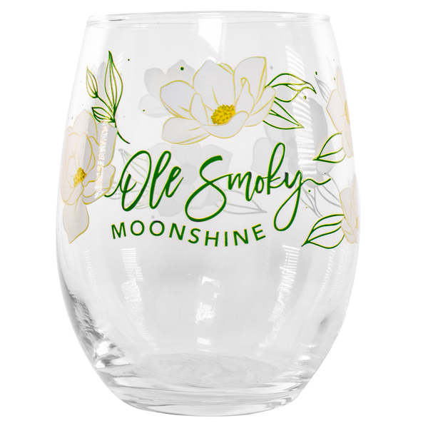 MAGNOLIAS STEMLESS WINE GLASS