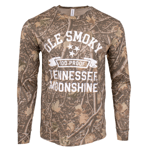 100 PROOF BANNER DEADWOOD CAMO L/S TEE