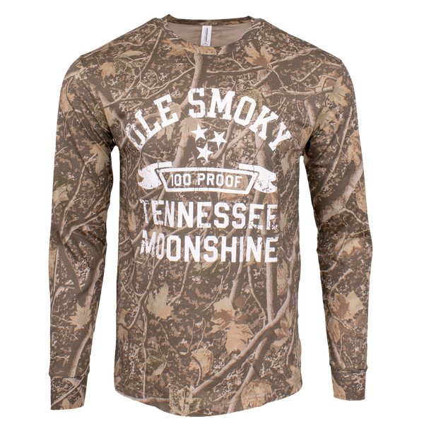 100 PROOF BANNER DEADWOOD CAMO L/S TEE, view 1