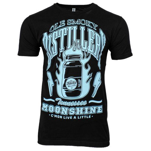 BLUE FLAME OVERSIZE PRINT TEE