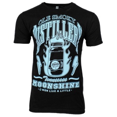 BLUE FLAME OVERSIZE PRINT TEE