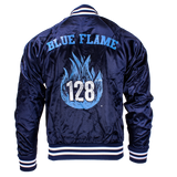 BLUE FLAME SATIN JACKET