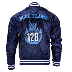 BLUE FLAME SATIN JACKET