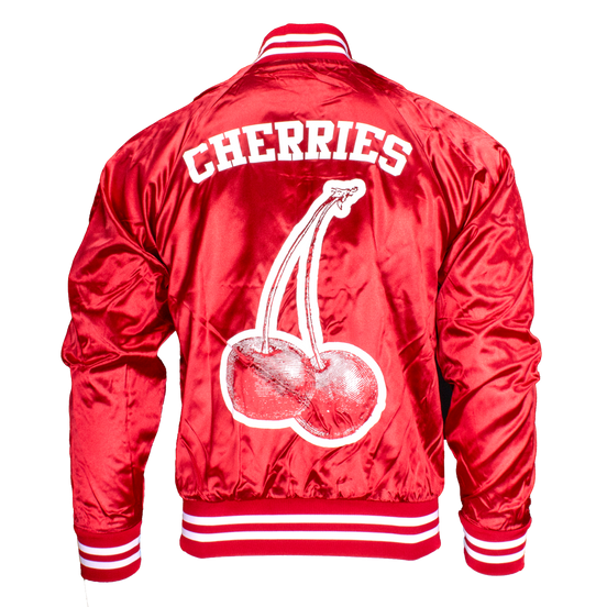 CHERRIES SATIN JACKET - 1