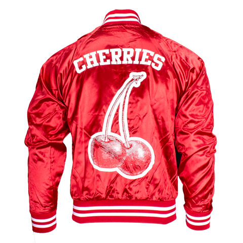 CHERRIES SATIN JACKET