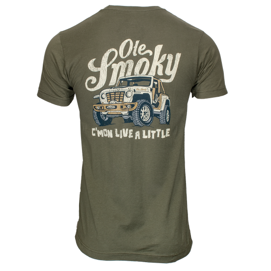 C'MON LIVE A LITTLE JEEP TEE