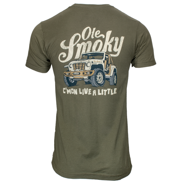 C'MON LIVE A LITTLE JEEP TEE