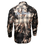 BLEACHED FLANNEL - CHARCOAL HEATHER BLACK