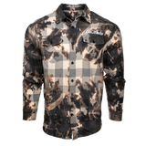 BLEACHED FLANNEL - CHARCOAL HEATHER BLACK