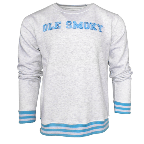 VARSITY STRIPE FLEECE CREWNECK