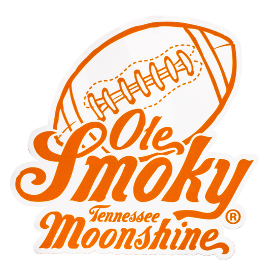 ORANGE FOOTBALL STICKER