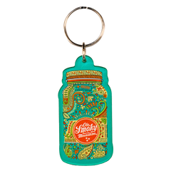 PAISLEY JAR KEYCHAIN - TEAL