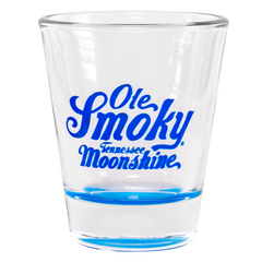 LOGO SHOT GLASS W/ COLORED BASE - Blue