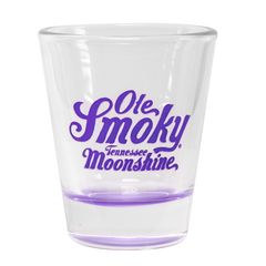 LOGO SHOT GLASS W/ COLORED BASE - PURPLE