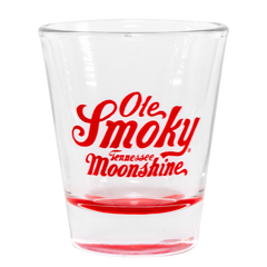 LOGO SHOT GLASS W/ COLORED BASE - RED