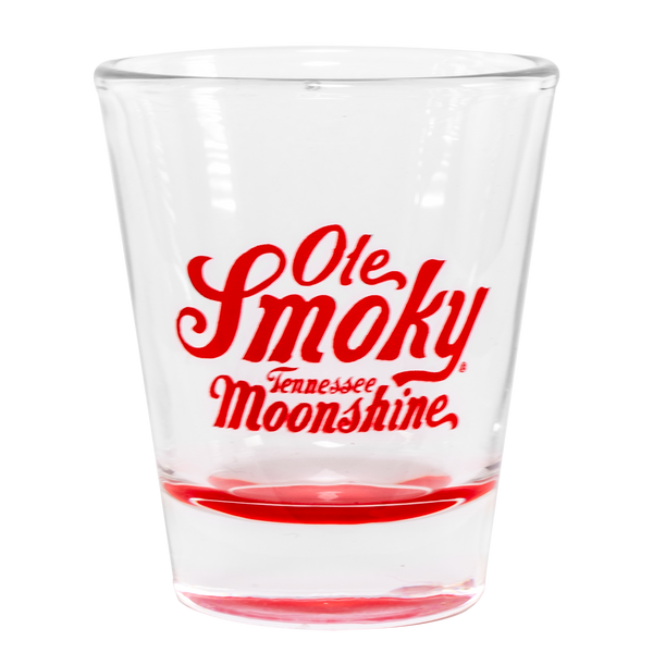 LOGO SHOT GLASS W/ COLORED BASE - RED, view 1