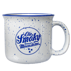 SPECKLE CAMPFIRE MUG - CREAM/BLUE