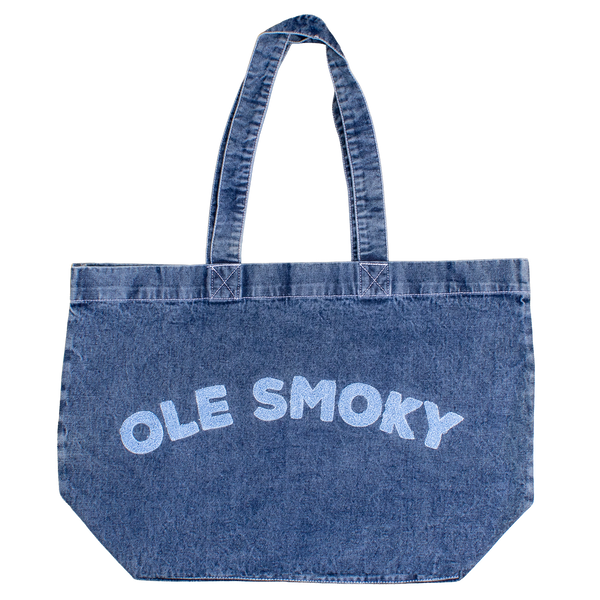 DENIM SHOPPER TOTE, view 1