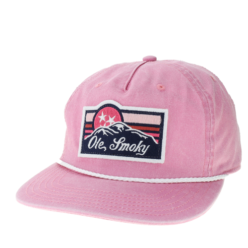 OS SCRIPT MOUNTAIN PATCH ROPE HAT - PINK